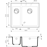Мойка OMOIKIRI BOSEN 59-2-BL Tetogranit/черный 4993149
